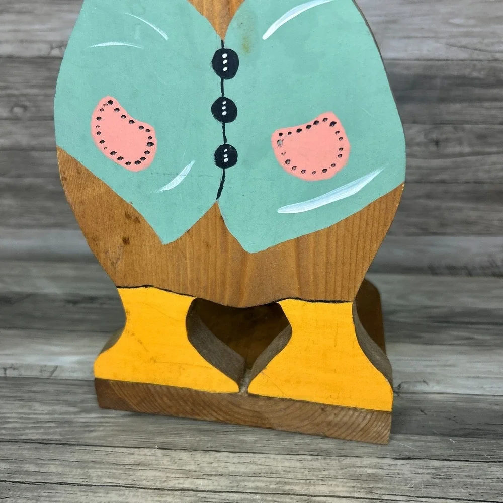 Wooden Goose Paper Towel Holder‎ Country Rustic Cottage Granny Kitschy Vintage